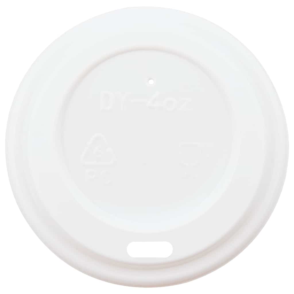 Thumbnail - vidaXL Pappbecher mit Deckeln 1000 Stk. 4oz 100ml