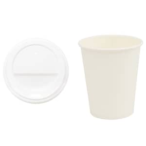 Papírové kelímky na kávu s víčky 1000 pcs 8oz 200ml - obrázek 2