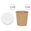 vidaXL kaanega paberist kohvitassid 1000 tk 4 untsi 100 ml