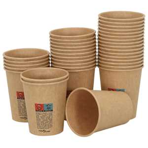 Papírové kelímky na kávu s víčky 1000 pcs 8oz 200ml - obrázek 7