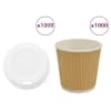 vidaXL kaanega paberist kohvitassid 1000 tk 4 untsi 100 ml