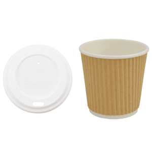 Papírové kelímky na kávu s víčky 1000 pcs 4oz 100ml - obrázek 2