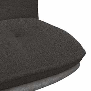 vrtljivi pisarniški stol Temno siva kodrasta volna podobna - slika 8