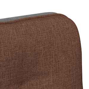 Otočná kancelářská židle hnědá textil - obrázek 9