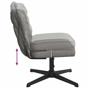 Otočná kancelářská židle světle šedá textil - obrázek 7