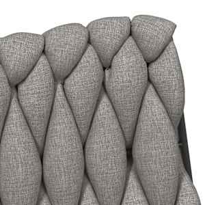 Otočná kancelářská židle světle šedá textil - obrázek 9