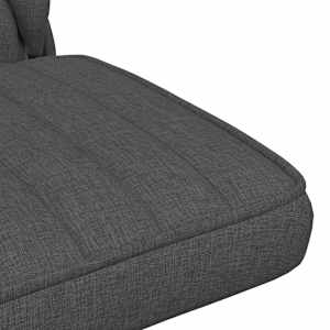 Otočná kancelářská židle tmavě šedá textil - obrázek 8