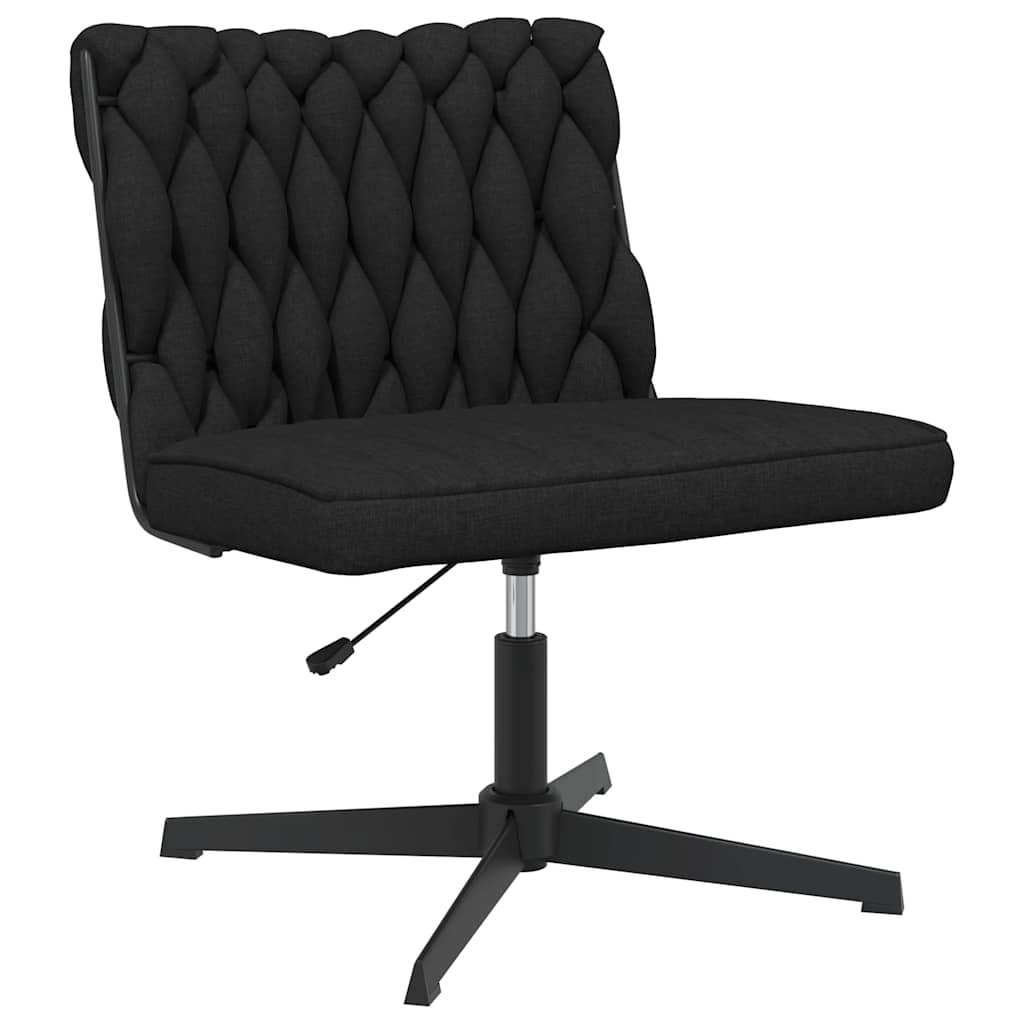 vidaXL Otočná kancelářská židle černá textil