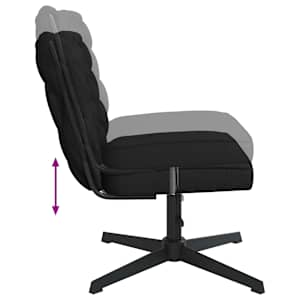Otočná kancelářská židle černá textil - obrázek 7