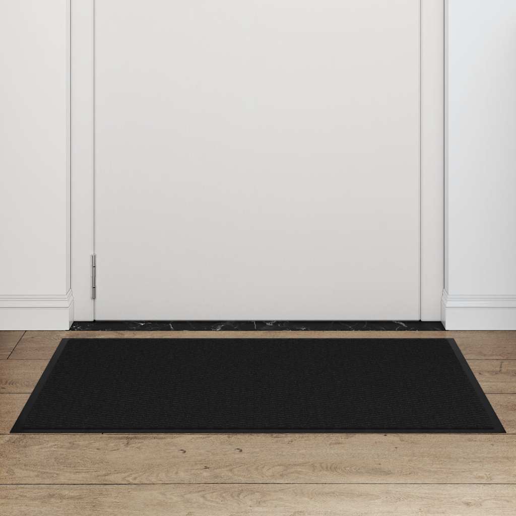vidaXL lábtörlő fekete 60x90 cm