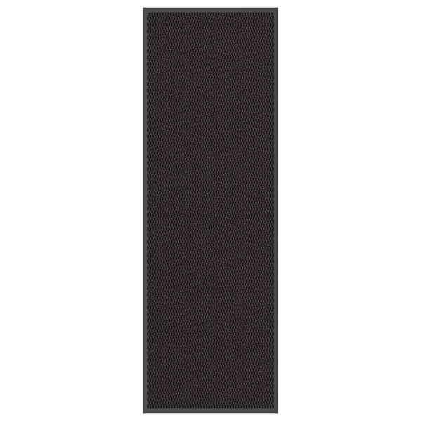 vidaXL uksematt, must, 60 x 180 cm
