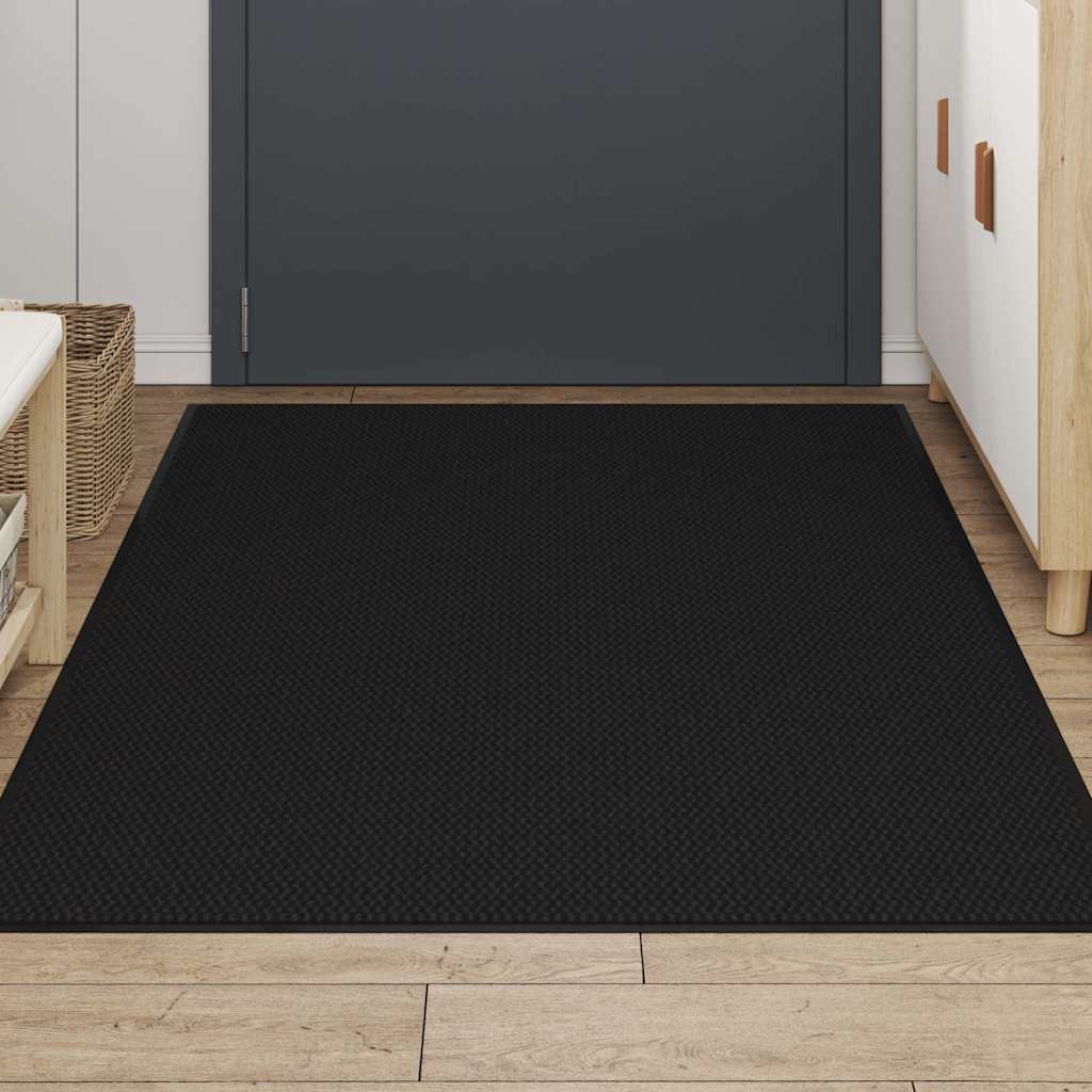 Thumbnail - vidaXL Fußmatte Schwarz 115x200 cm