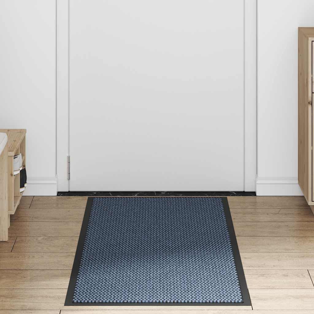 vidaXL Deurmat 60x150 cm blauw afbeelding