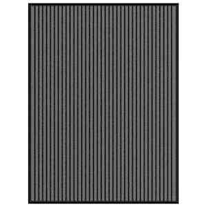 Rohožka Stripe Černá a šedá 90x120 cm - obrázek 1