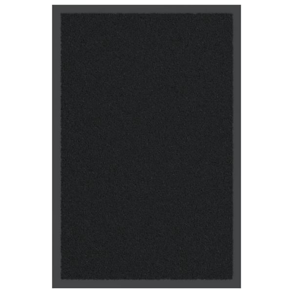vidaXL uksematt, must, 40 x 60 cm