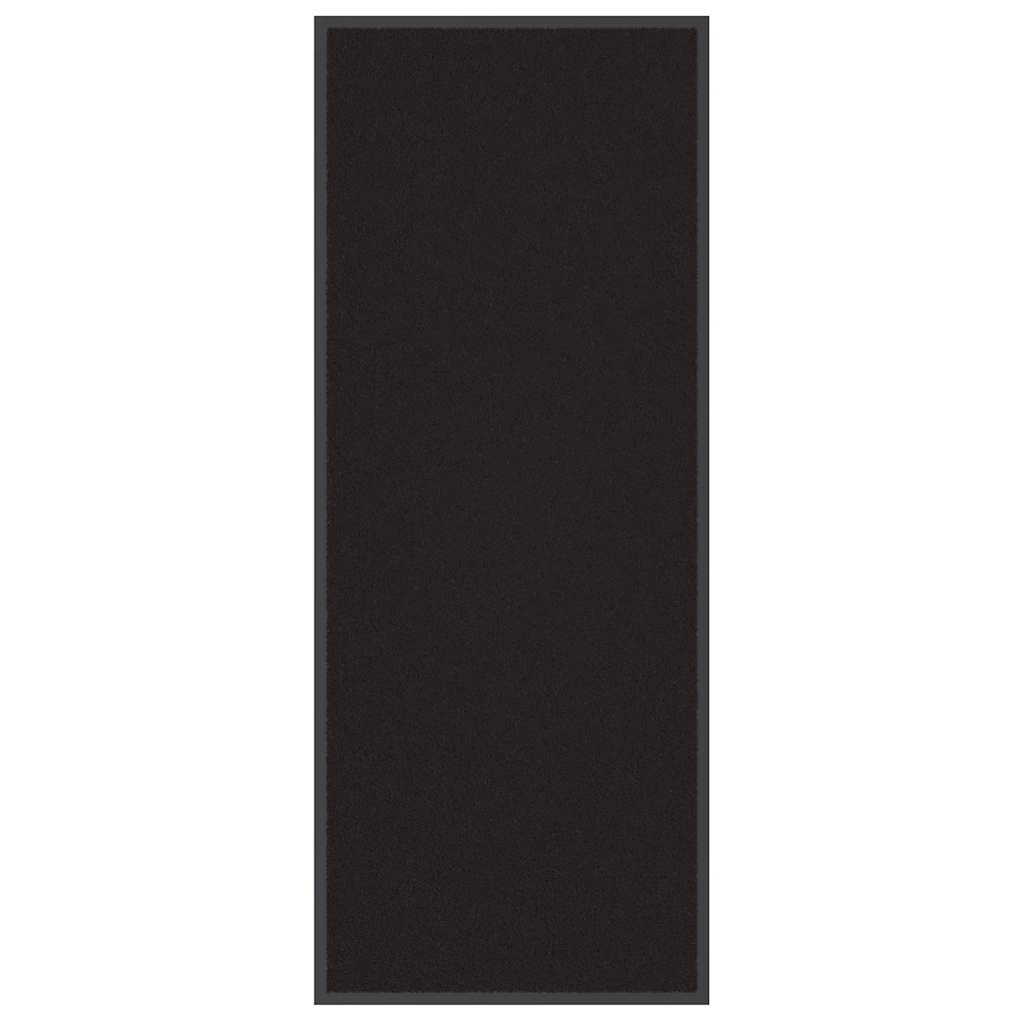 vidaXL Fußmatte Schwarz 60x150 cm