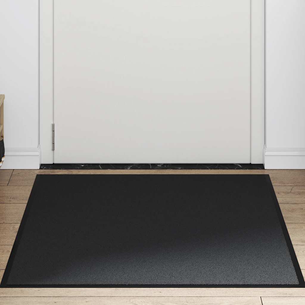 Thumbnail - vidaXL Fußmatte Schwarz 90x120 cm