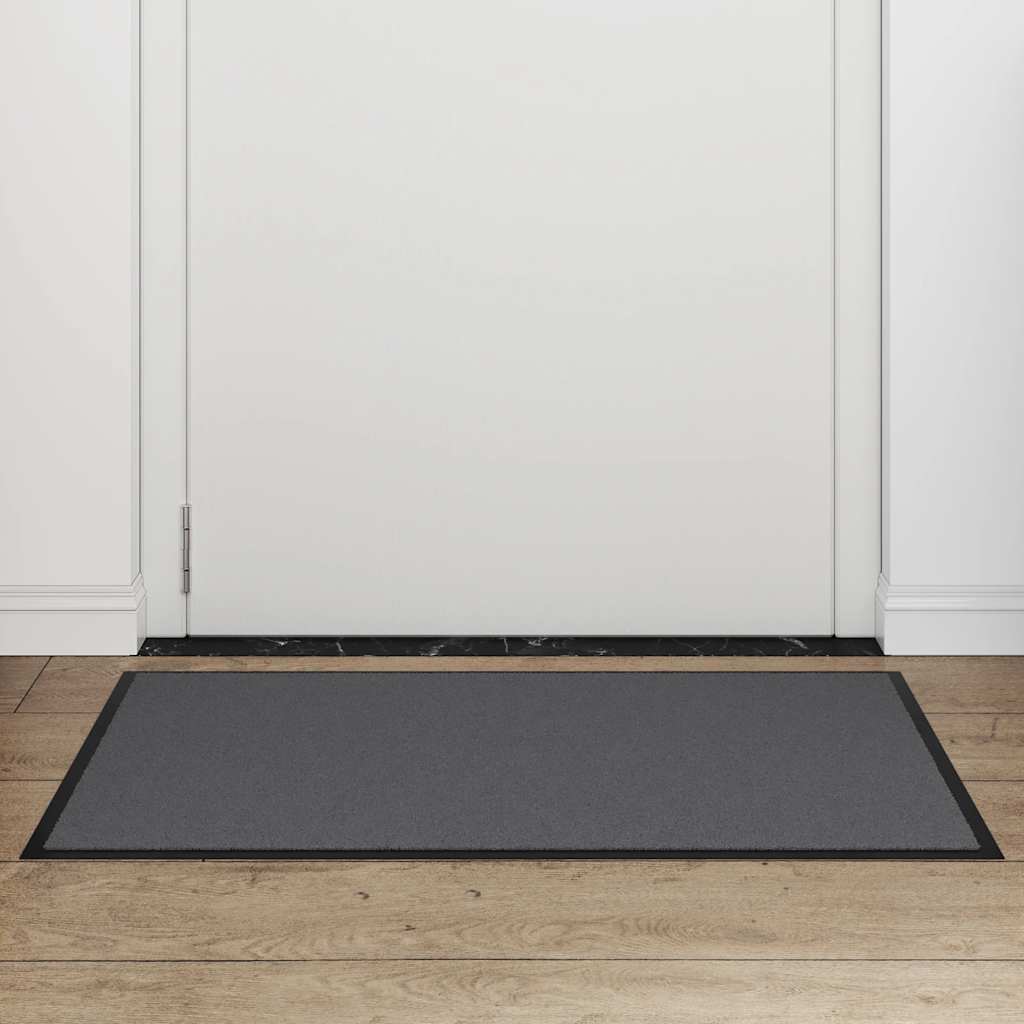 vidaXL Deurmat 60x90 cm antracietkleurig