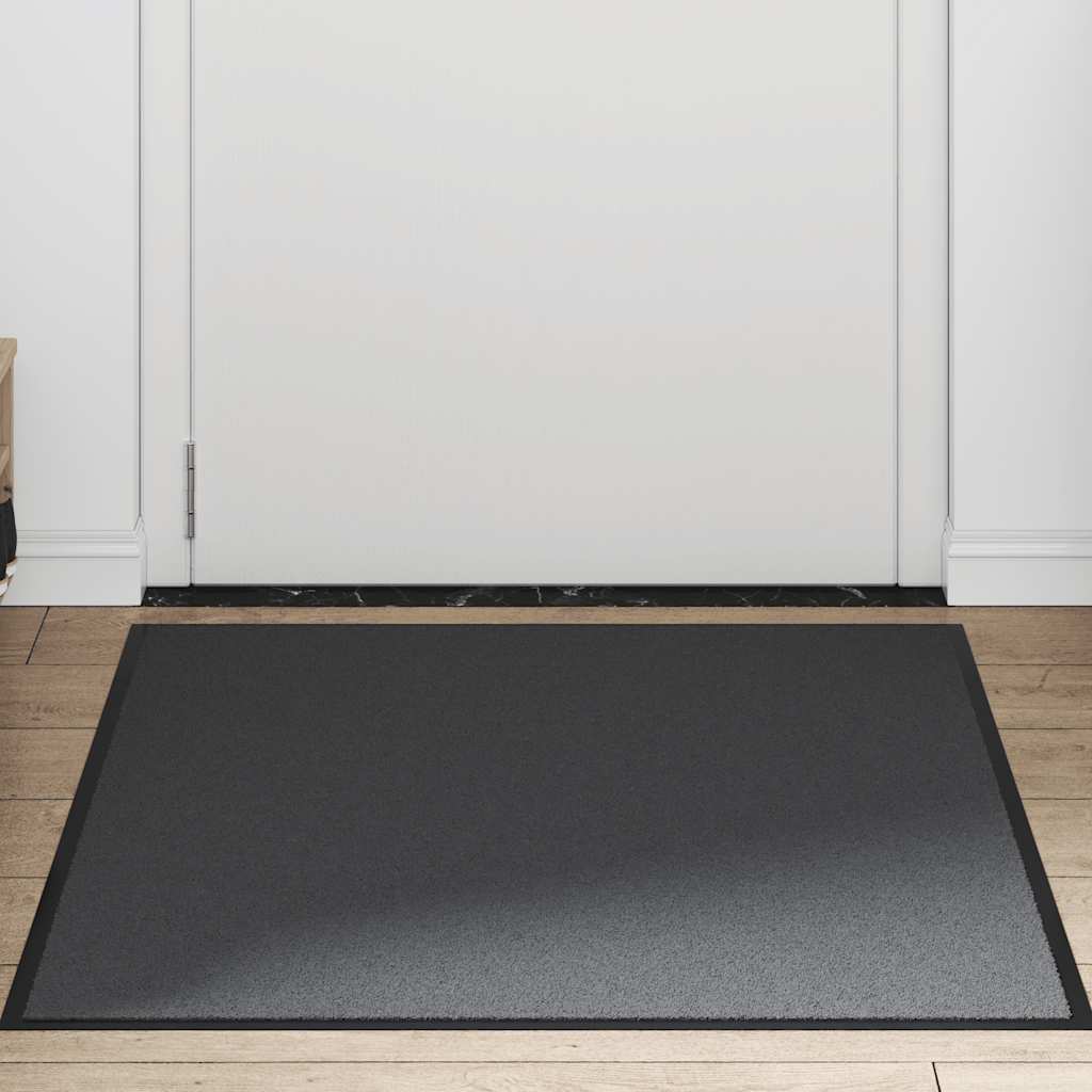 vidaXL Deurmat 90x150 cm antracietkleurig