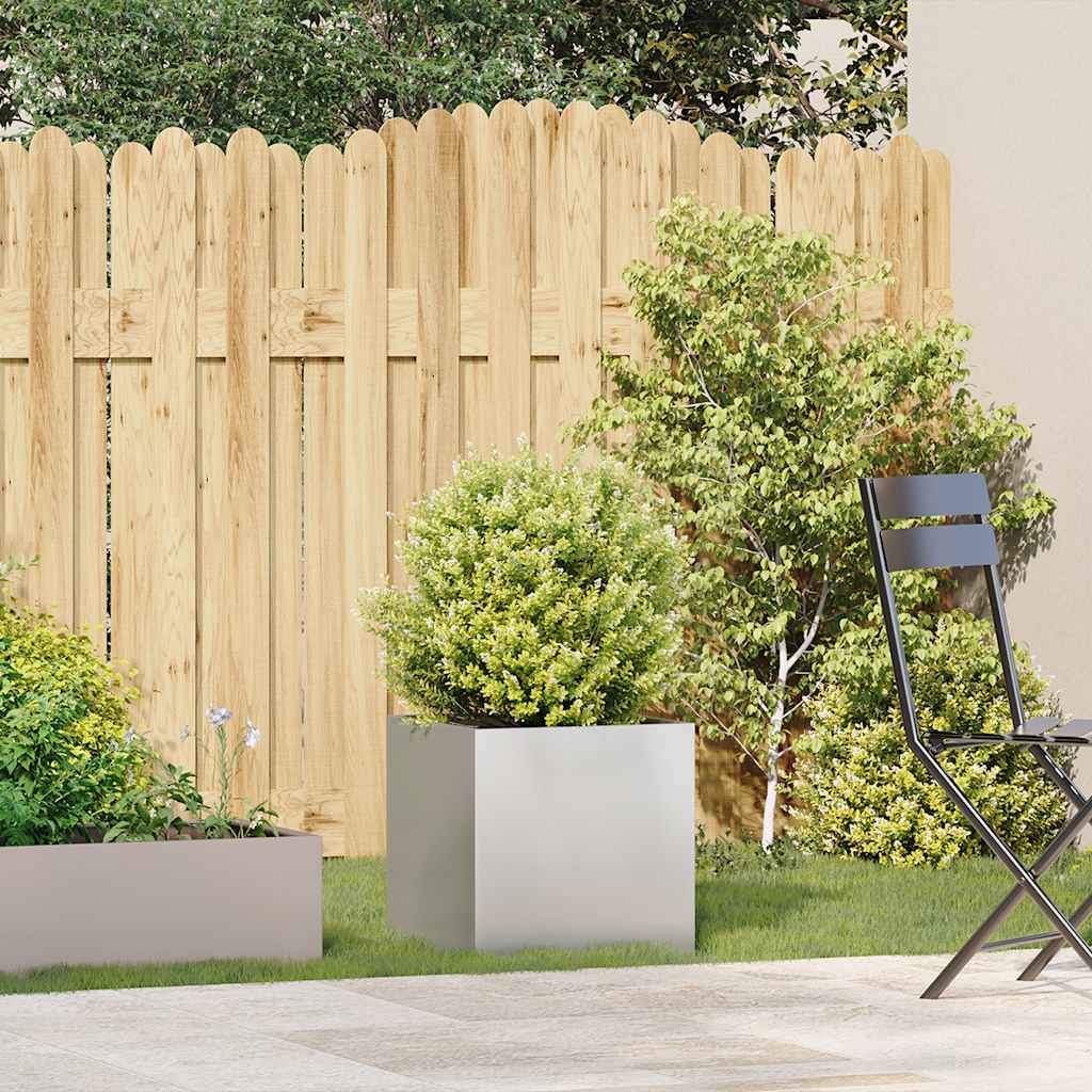 vidaXL Plantenbak 40x40x40 cm roestvrij staal afbeelding