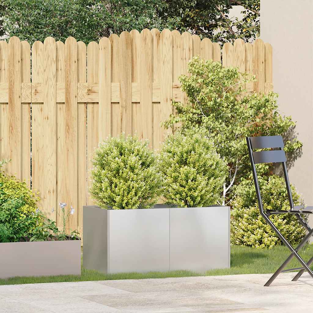vidaXL Jardinieră 80x40x40 cm oțel inoxidabil