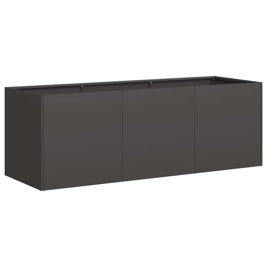 vidaXL Truhlík černý 120x40x40 cm ocel válcovaná za studena