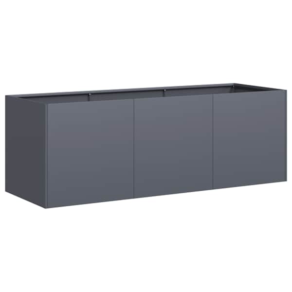 vidaXL lillepott antratsiithall 120 x 40 x 40 cm k&uuml;lmvaltsitud terasest