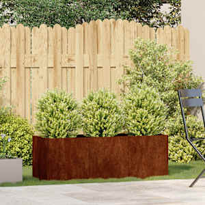 Planter Rusty 120x40x40 cm Vremensko odporno jeklo