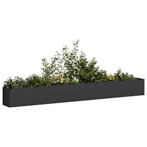 Planter Black 360x40x40 cm Hladno valjano jeklo