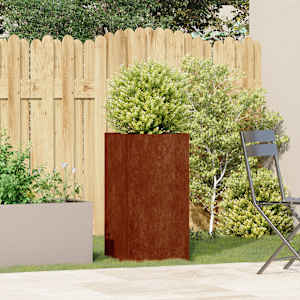 Planter Rusty 40x40x80 cm Vremensko odporno jeklo