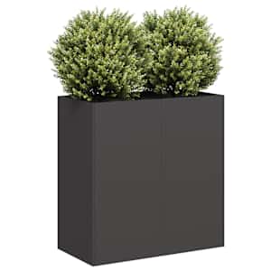 Planter Black 80x40x80 cm Hladno valjano jeklo