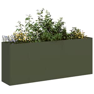 Sadilnik Olive Green 200x40x80 cm Hladno valjano jeklo