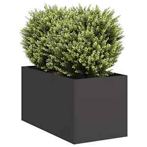 Planter Black 40x80x40 cm Hladno valjano jeklo