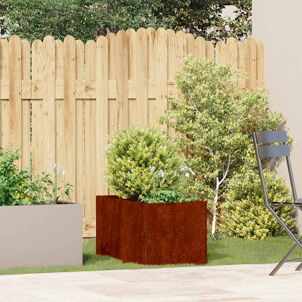 vidaXL Jardinieră Rusty 40x80x40 cm Oțel pentru intemperii