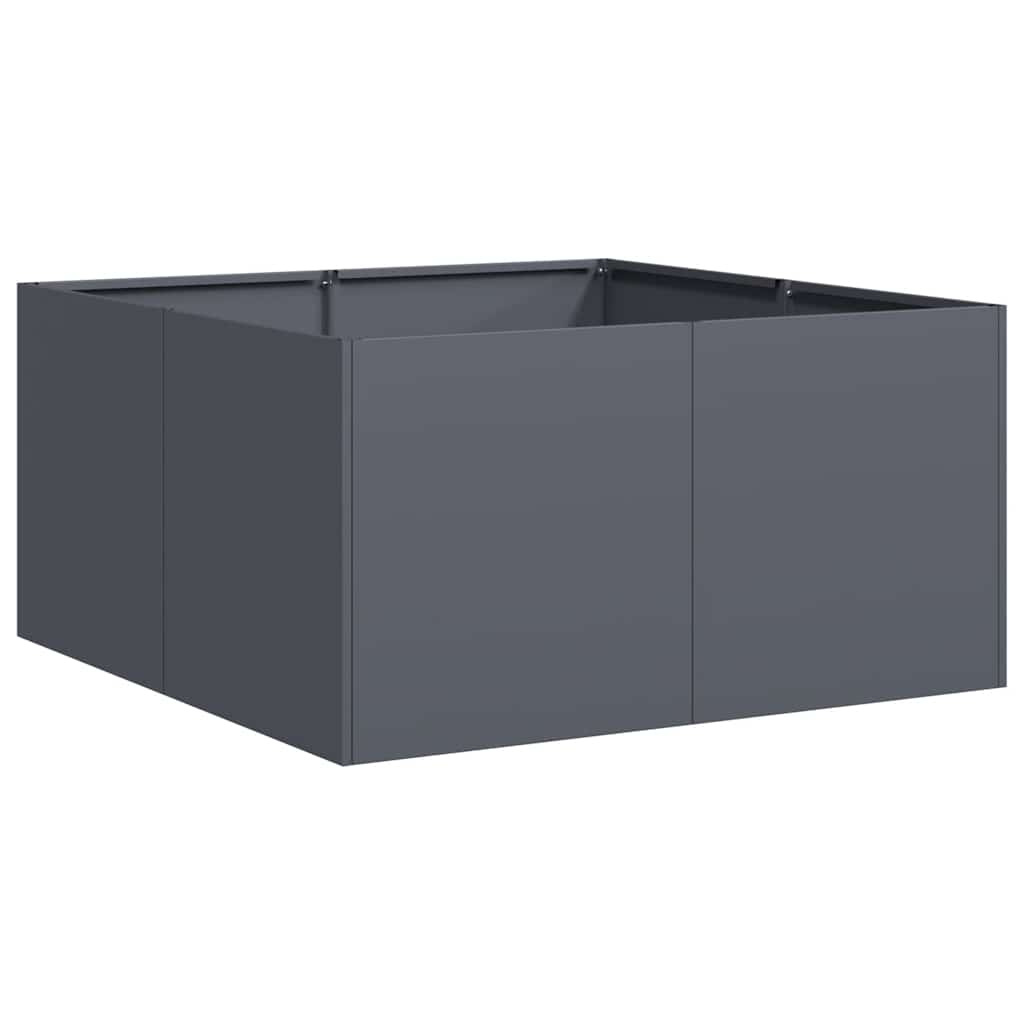 vidaXL Truhlík antracitový 80x80x40 cm ocel válcovaná za studena