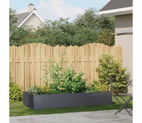 vidaXL Ζαρντινιέρα Ανθρακί 200x80x40 εκ. από Χάλυβα