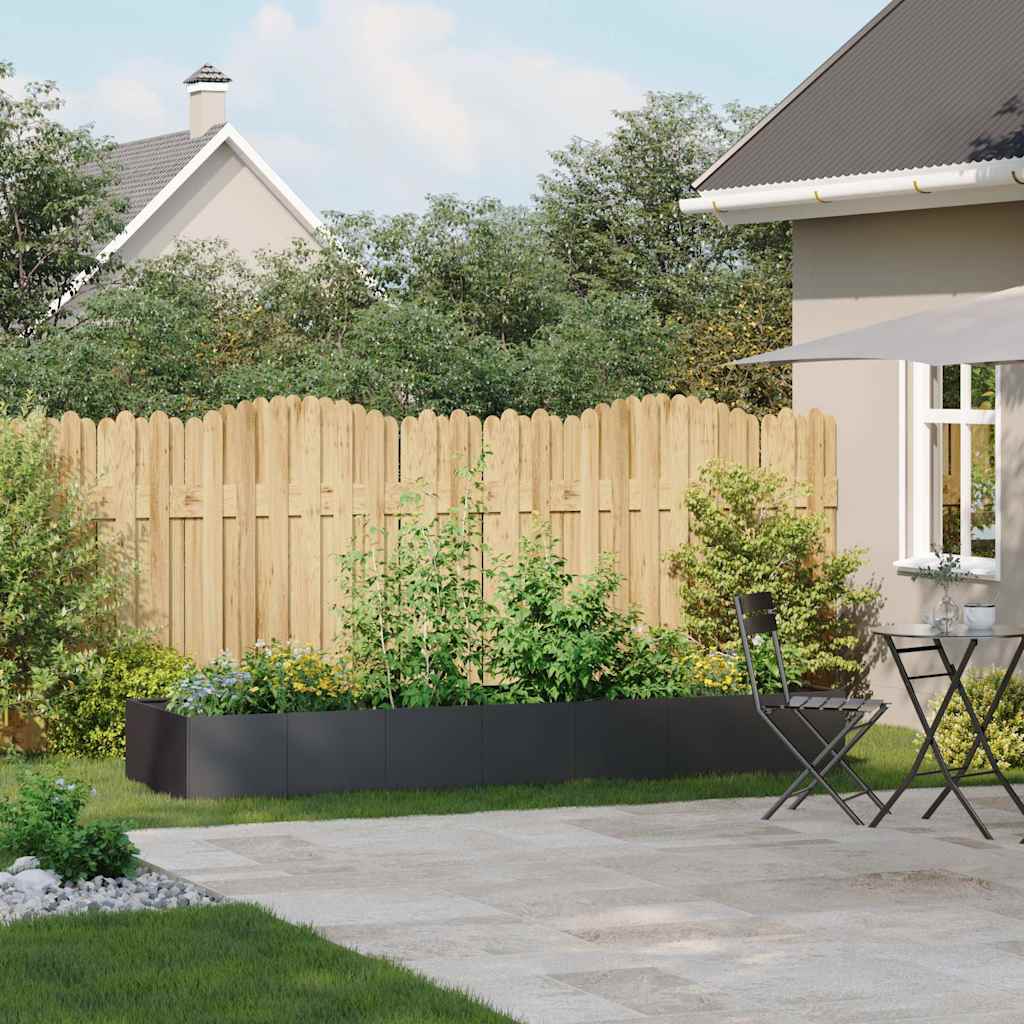 vidaXL Jardinieră Negru 280x80x40 cm Oțel