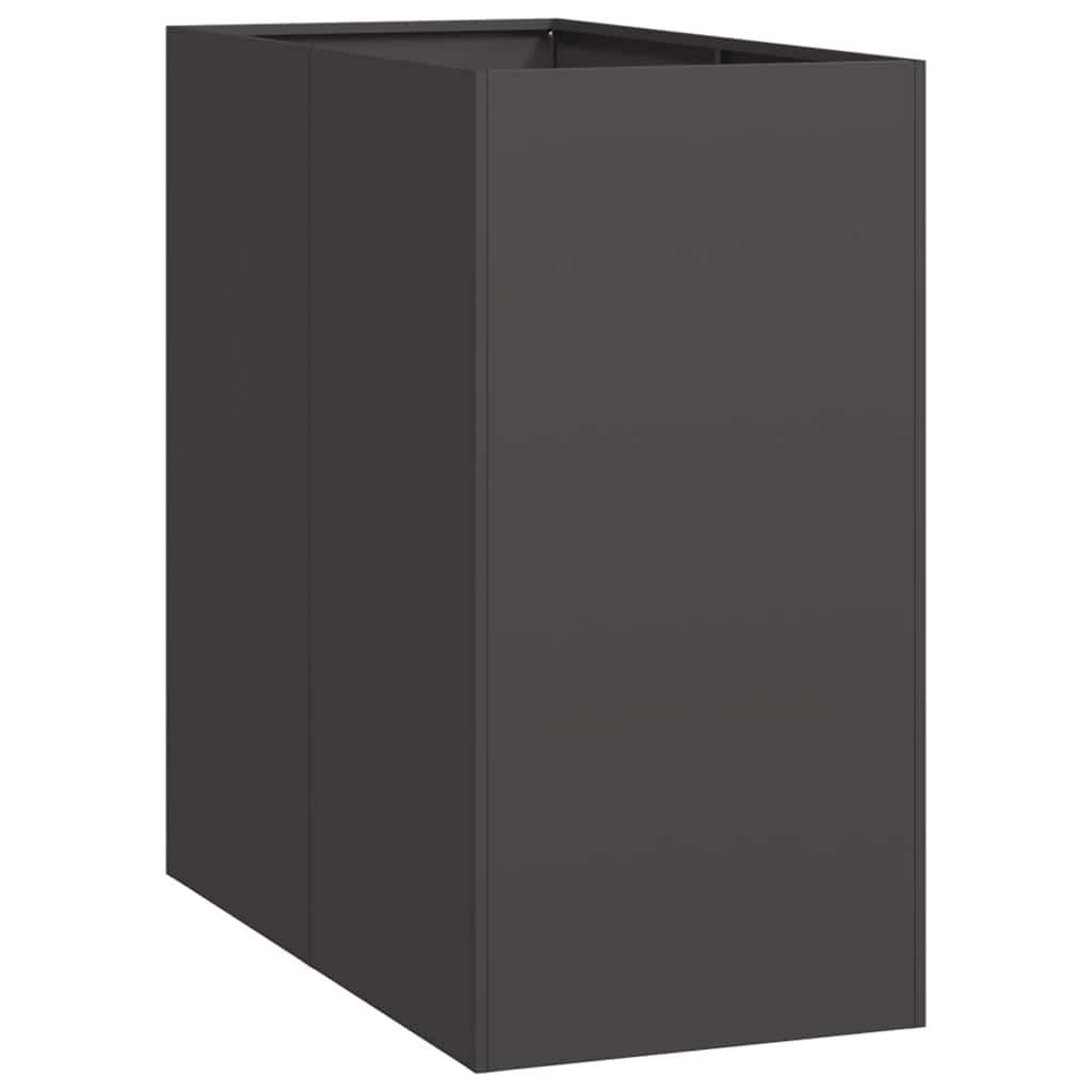 vidaXL Truhlík černý 40x80x80 cm ocel