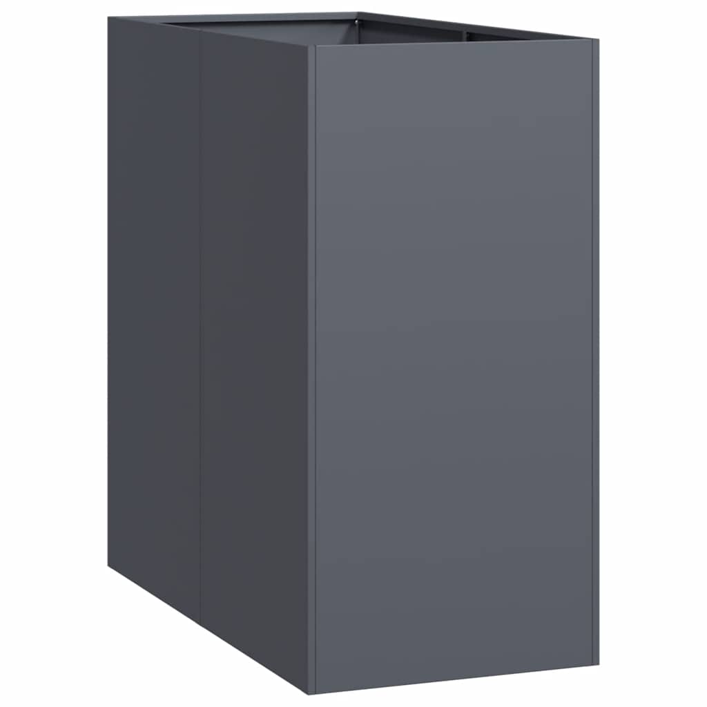 vidaXL Truhlík antracitový 40x80x80 cm ocel