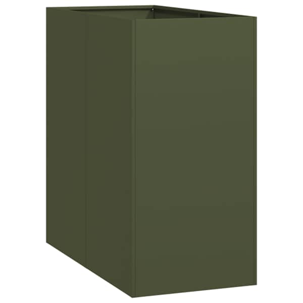 vidaXL aia taimekast, oliiviroheline, 40x80x80 cm, teras
