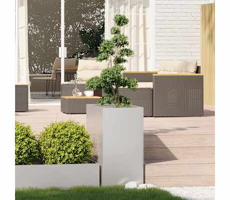 vidaXL Plantenbak 40x80x80 cm roestvrij staal