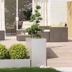 vidaXL Plantenbak 40x80x80 cm roestvrij staal