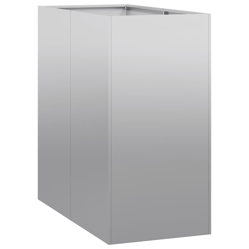 vidaXL Záhradný kvetináč 40x80x80 cm, pozinkovaná oceľ