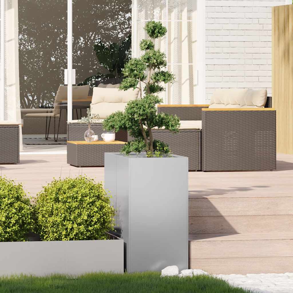 vidaXL Jardinieră 40x80x80 cm oțel galvanizat