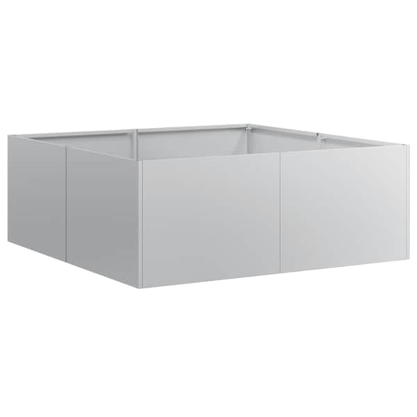 vidaXL taimekast, 80x80x30 cm, tsingitud teras