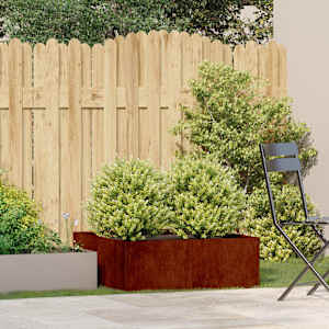 Planter Rusty 80x80x30 cm Vremensko odporno jeklo