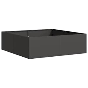 Truhlík černý 100x100x30 cm ocel - obrázek 2