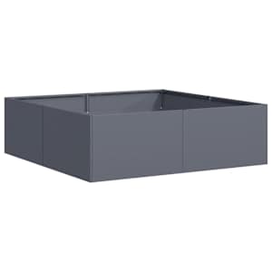 Truhlík antracitový 100x100x30 cm ocel - obrázek 2