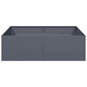Truhlík antracitový 100x100x30 cm ocel - obrázek 4