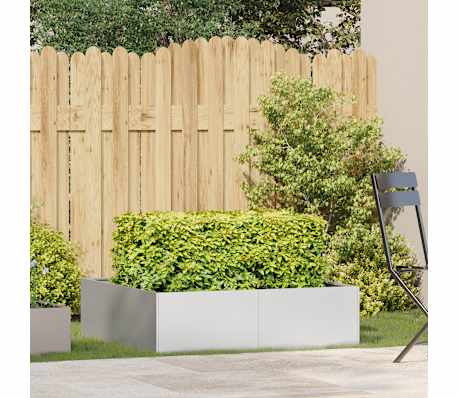vidaXL Jardini&egrave;re 100x100x30 cm acier inoxydable